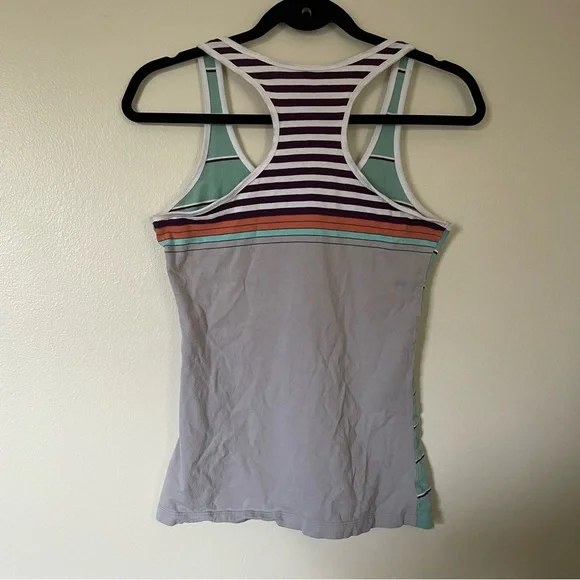 Xhilaration | Green, Purple Colorblock Racerback Tank | Size Small - Picture 10 of 11